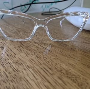 Clear glasses, clear frames